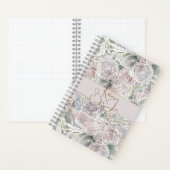 コテージコアwhimsyフローラブレットジャーナル ノートブック (内側)