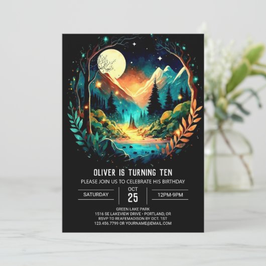 コテージコーレアドベンチャーアウェイツ誕生日 招待状 (スタンド正面)