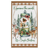 コテージコーレクリスマス暖かい抱き枕 スモールペーパーバッグ (裏面)