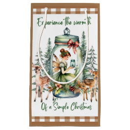 コテージコーレクリスマス暖かい抱き枕 スモールペーパーバッグ