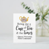 コテージコーレティークイーンビクトリア引用文カワイイギッシュ ポストカード (スタンド正面)