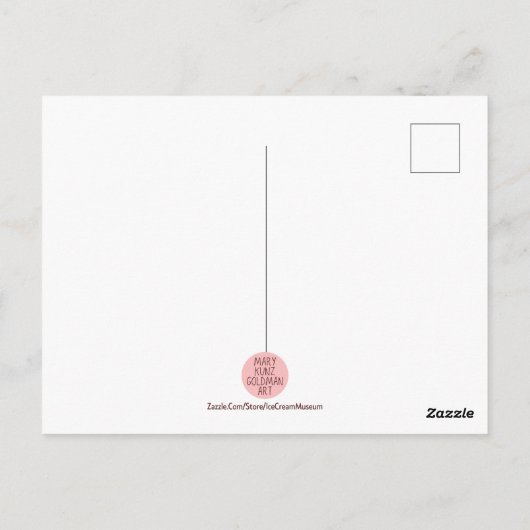 コテージコーレティークイーンビクトリア引用文カワイイギッシュ ポストカード (裏面)