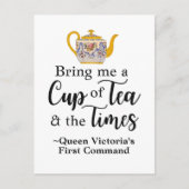 コテージコーレティークイーンビクトリア引用文カワイイギッシュ ポストカード (正面)
