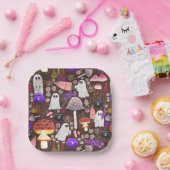 コテージコーレハロウィーングールズダーク ペーパープレート (パーティー)