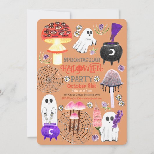 コテージコーレハロウィーンゴウル 招待状 (正面)