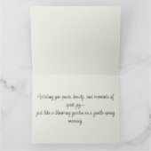 コテージコーレバードハウスウィズフローラガーデン カード (内部)