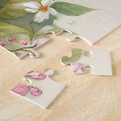 コテージコーレバードハウスウィズフローラガーデン ジグソーパズル (側面)