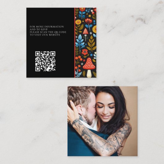 コテージコーレフォレストフォトQRコード エンクロージャーカード (正面/裏面)