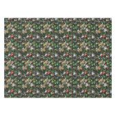 コテージコーレフォレストマッシュルーム緑の葉 テーブルクロス (正面(横))
