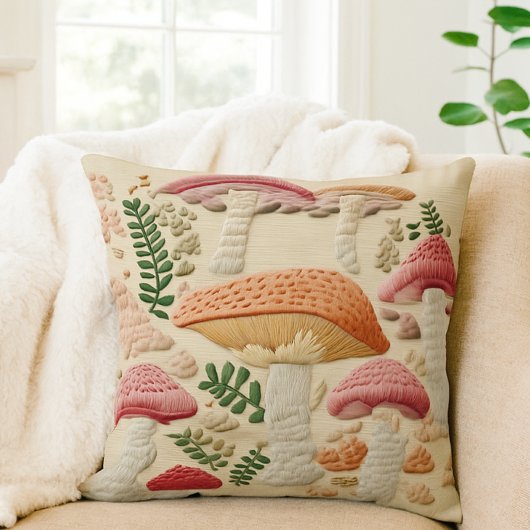 コテージコーレマッシュルーム装飾用クッション クッション
