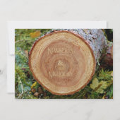 コテージコーレ素朴カントリーウッドグレインスライスボホ セーブザデート (正面)