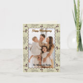 コテージコーレ素朴ビベスサンクスギビングパーソナライズ カード (正面)