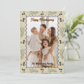 コテージコーレ素朴ビベスサンクスギビングパーソナライズ シーズンカード (スタンド正面)