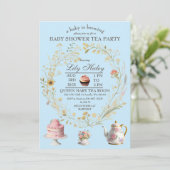 コテージコーレ茶パーティーベビーシャワー招待状 招待状 (スタンド正面)