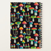 コテージコ図解入りの、写真付きのーレクールマッシュルーム ノートブック (裏面)