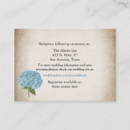 コテージシックあじさい結婚のエンクロージャカード エンクロージャーカード