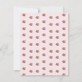 コテージシックなベビーガール誕生のお知らせ 案内状 (裏面)