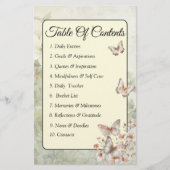 コテージシックなワイルドフラワーズバインダーコンテンツページ (正面)