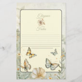 コテージシックなワイルドフラワーズバインダーコンテンツページ (裏面)