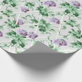 コテージシックパープルアジアスオントレリス ラッピングペーパー (角)