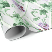 コテージシックパープルアジアスオントレリス ラッピングペーパー (ロールコーナー)