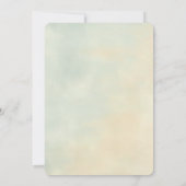 コテージシックヴィンテージバラブライダルシャワー 招待状 (裏面)