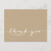 コテージシック手書きスクリプトサンキューポストカード ポストカード (正面)