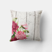 コテージシック牡丹アクセント枕 クッション (裏面)