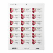 コテージシック素朴ウッド&プオーニーズビジネス ラベル (フルシート)