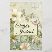コテージシックWildflowersバインダー銘板ページ (正面)