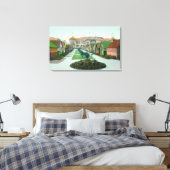 コテージシティアベニュービューサンタクルスCA キャンバスプリント (インサイチュ (寝室))