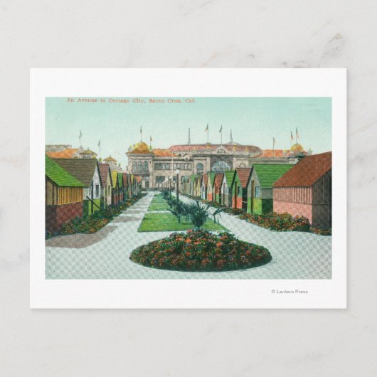 コテージシティアベニュービューサンタクルスCA ポストカード (正面)
