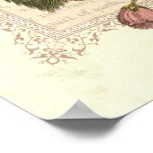 コテージシャビーエレガンスヴィンテージフローラデコール ポスター (角)