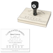 コテージシンプルフードローゴム印 ラバースタンプ (押印)