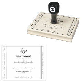 コテージシンプルフードローゴム印 ラバースタンプ