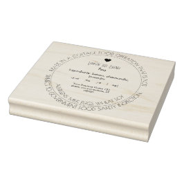 コテージシンプル法フードスタンプ ラバースタンプ