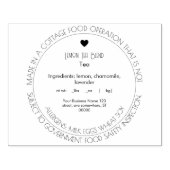 コテージシンプル法フードスタンプ ラバースタンプ (インプリント)