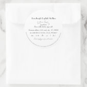 コテージシンプル食品法のシール ラウンドシール (バッグ)