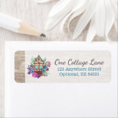 コテージシ素朴ックフローラキャビン差出人住所 ラベル (インサイチュ)