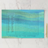 コテージスタイル25紙魚釣りゲームランチョンマット ペーパーパッド (インサイチュ)