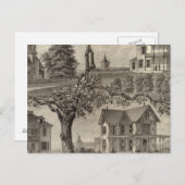 コテージズ・オブ・WC Hamilton, NJ春・レイク ポストカード (正面/裏面)