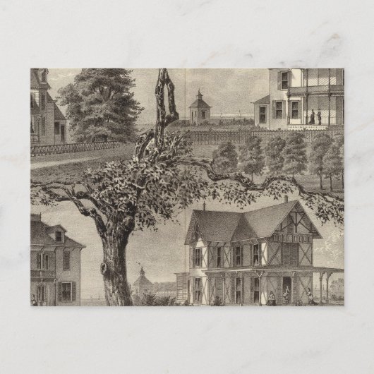 コテージズ・オブ・WC Hamilton, NJ春・レイク ポストカード (正面)