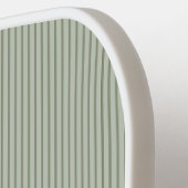 コテージセージストライプ紫フローラスクリプトモノグラム ピックルボールラケット (左詳細)