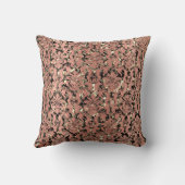 コテージダマスセ王室のピア金ゴールドブラックバラ金ゴールド クッション (裏面)