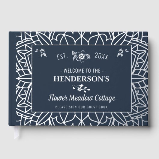 コテージハウスカスタムレンタルバケーションシルバーフラワー ゲストブック (正面)