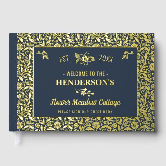 コテージハウスカスタムレンタル金ゴールドフローラ ゲストブック (正面)