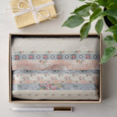 コテージバラ壁紙ストリップティッシュペーパー 薄葉紙 (ギフト)