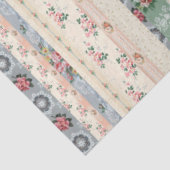 コテージバラ壁紙ストリップティッシュペーパー 薄葉紙 (詳細)