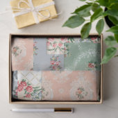 コテージバラ壁紙ティッシュペーパー 薄葉紙 (ギフト)