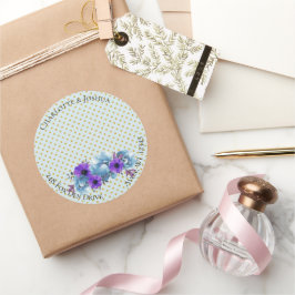 コテージバラ素朴ス結婚スイートパーティーアドレス ラウンドシール